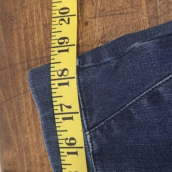 Betabrand Jeans Women's sz 2X Long Pull On Straight Leg Mid Rise Denim Jeans - Picture 8 of 10